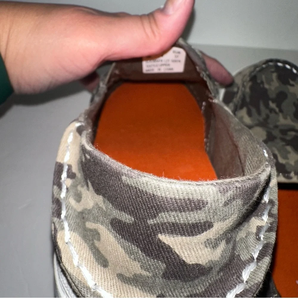 Sperry Camouflage Top Sider Salty Unisex flat shoes size 5 Big Kids 🆕 no box